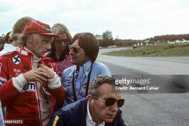 Niki Lauda, Bernie Ecclestone, Grand Prix of Sweden, Anderstorp Raceway, 17 June 1978.