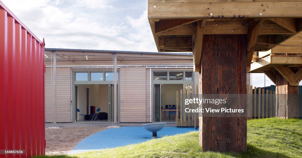 Acacia Intergenerational Activity Centre, Grove Road, LondonUnited Kingdom Architect:  C U R L  L A  T O U R E L L E  A R C H I T E C T S 2010 Playground Pavilion And Playground, By Curl La Tourelle Architects, The Uk?S First Intergenerational Cen