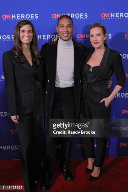 Kaitlan Collins, Don Lemon, and Poppy Harlow attends the 16th annual CNN Heroes: An All-Star Tribute at American Museum of Natural History on...