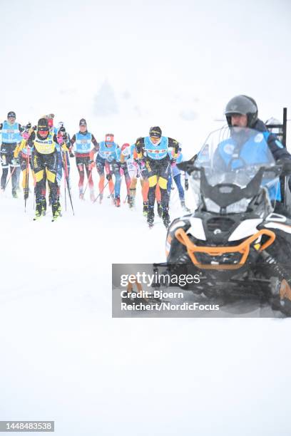 Bad Gastein, AUSTRIA Ida Dahl of Sweden and Linn Soemskar of Sweden compete during the Ski Classics Bad Gastein Criterium on December 11, 2022 in Bad...