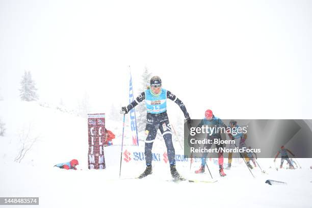 Bad Gastein, AUSTRIA Karolina Hedenstroem of Sweden competes during the Ski Classics Bad Gastein Criterium on December 11, 2022 in Bad Gastein,...