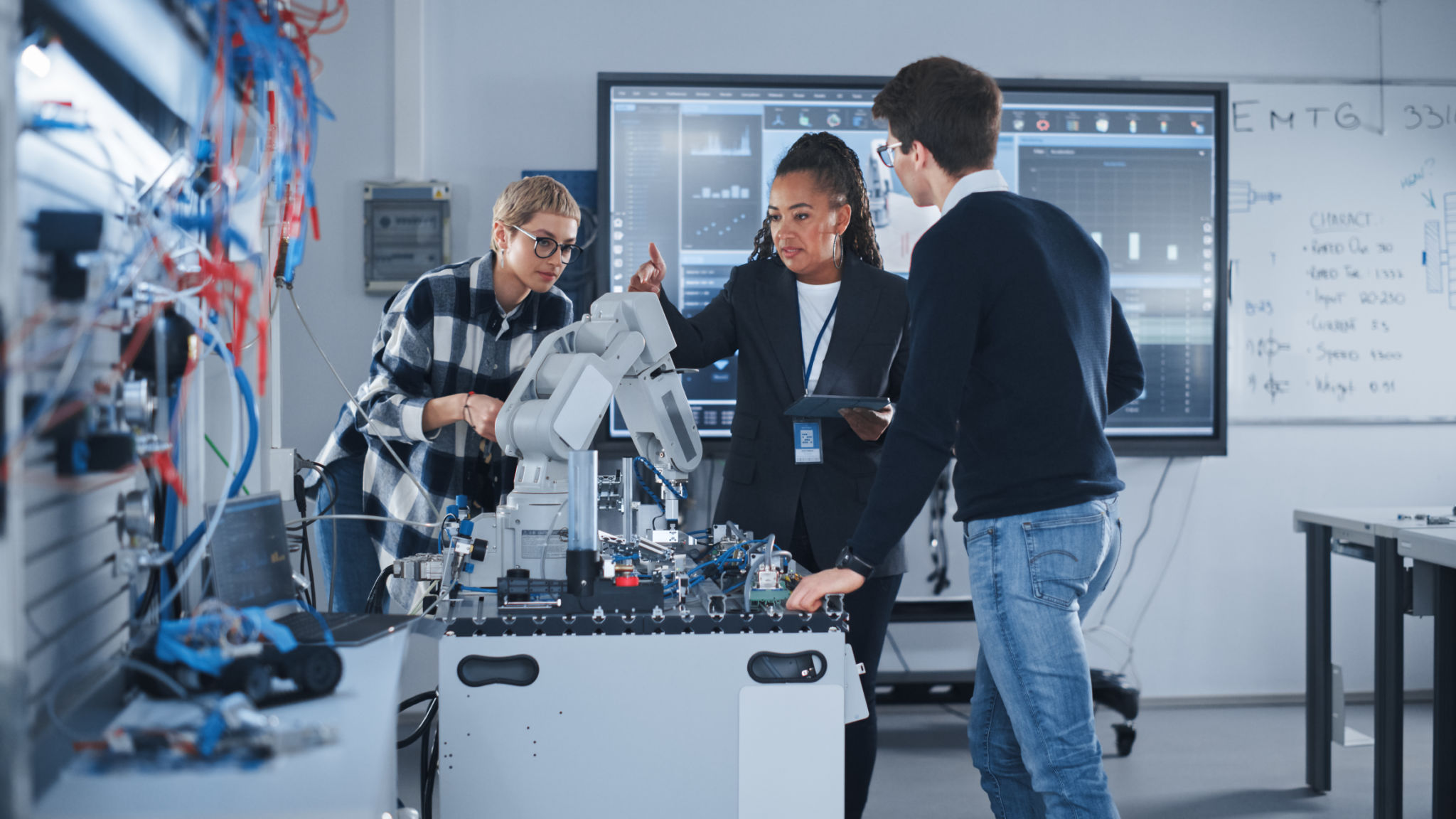 students learning engineering