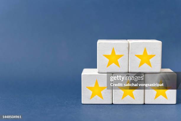 concept of excellence, five star, gold star - rating 個照片及圖片檔