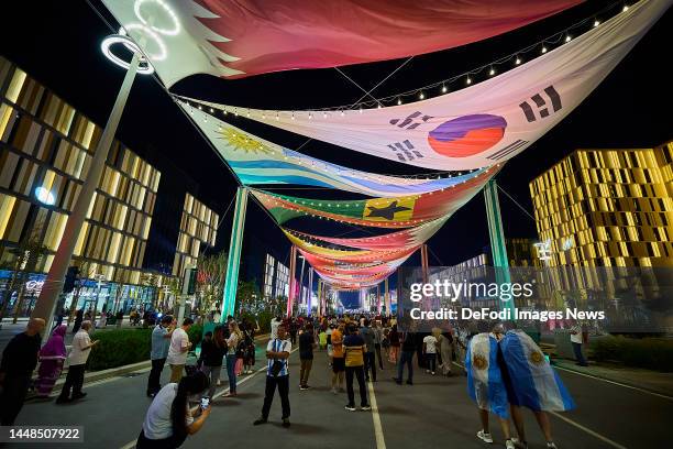 Doha, Qatar, : General view of the Lusail promenade next to the soccer stadium during the FIFA World Cup Qatar 2022 at on December 09, 2022 in Doha,...