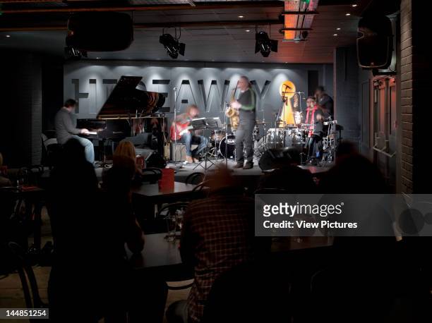 Hideaway Jazz Club, 2 Empire Mews, London, Sw16, United Kingdom, Architect: Paul Mullins Jazz Performers On Stage
