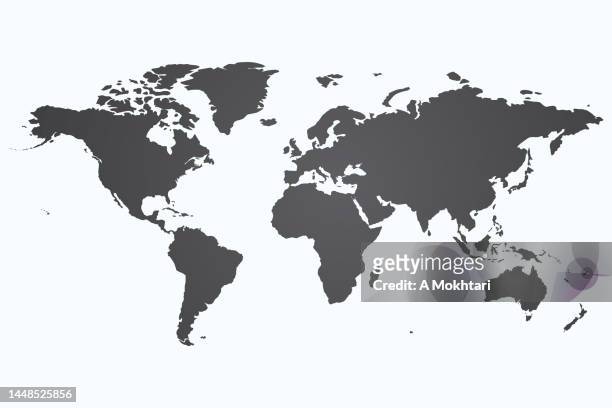 weltkarte. - world map stock-grafiken, -clipart, -cartoons und -symbole