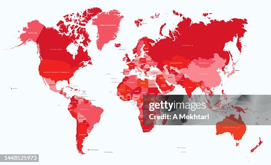 World Map Specific World Map With Detail High-Res Vector Graphic - Getty Images