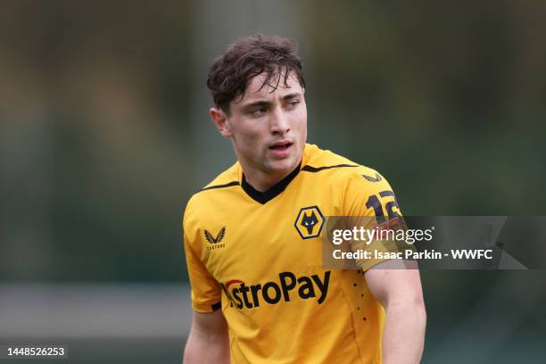 Joe Hodge of Wolverhampton Wanderers during the behind closed doors friendly match between Wolverhampton Wanderers and Empoli FC on December 09, 2022...