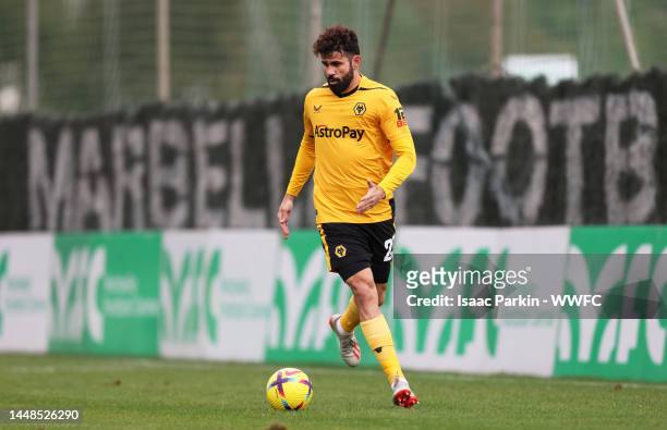 Diego Costa of Wolverhampton Wanderers during the behind closed doors friendly match between Wolverhampton Wanderers and Empoli FC on December 09,...