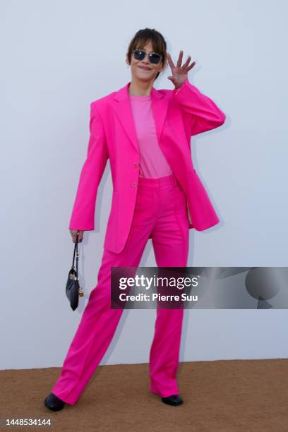 Sophie Marcea attends the "Le Raphia" Jacquemus show on December 12, 2022 in Le Bourget, France.