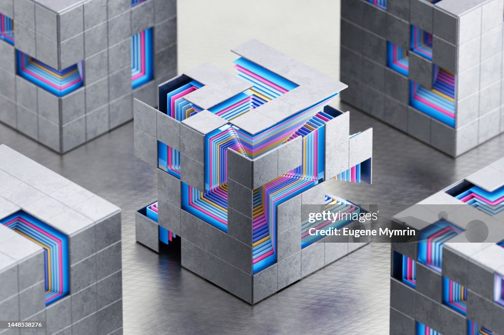 Abstract data cubes connection
