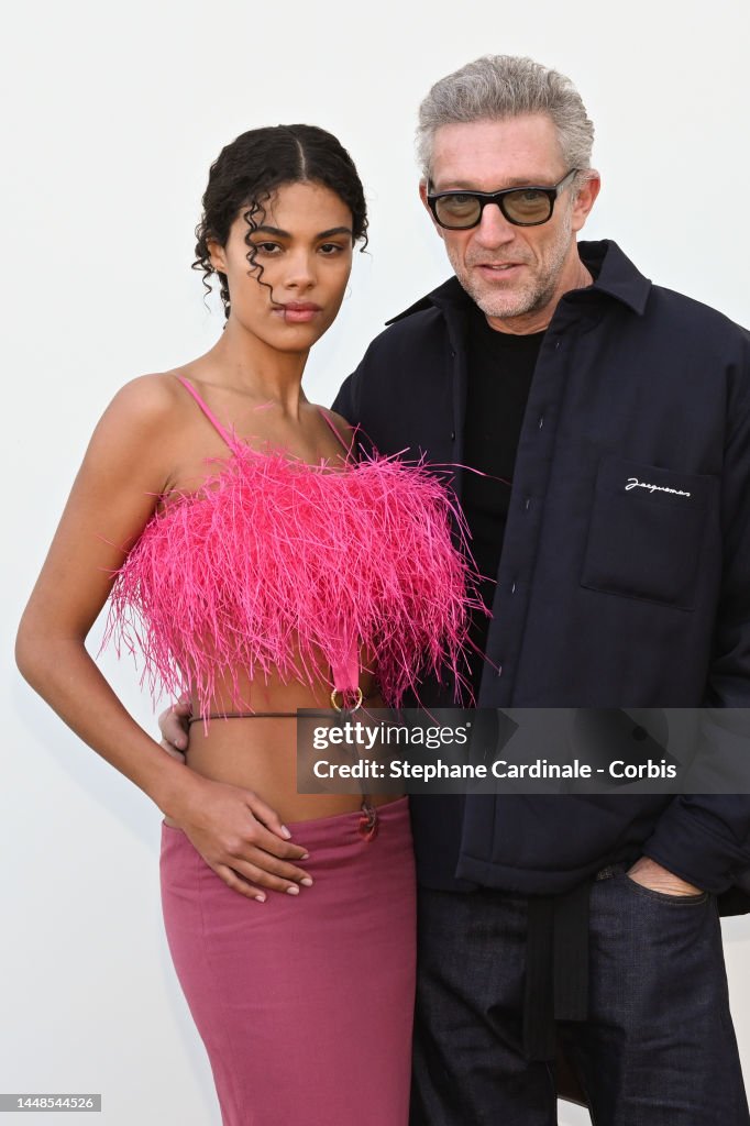 Tina Kunakey And Vincent Cassel Attend The Le Raphia Jacquemus Show tina-kunakey-and-vincent-cassel-attend-the-le-raphia-jacquemus-show