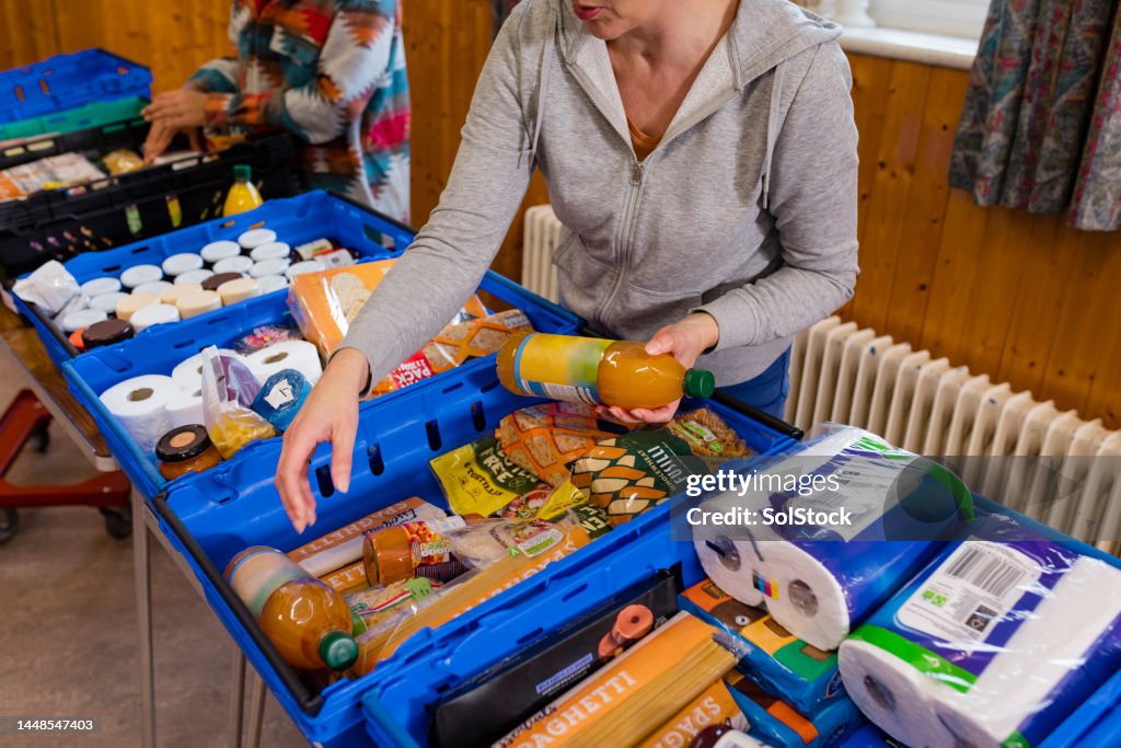 Spenden von einer großzügigen Gemeinschaft