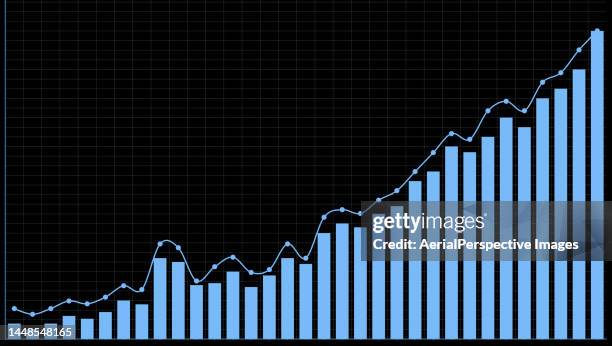 data growing line - advertising column - fotografias e filmes do acervo