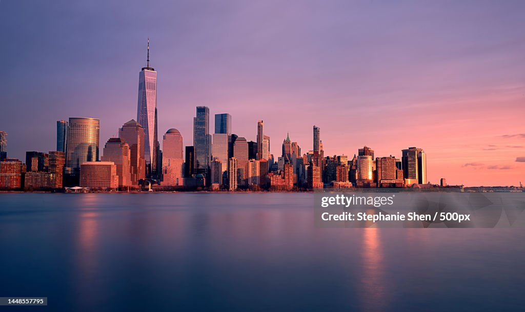 World Trade Center in Sunset,New York,United States,USA