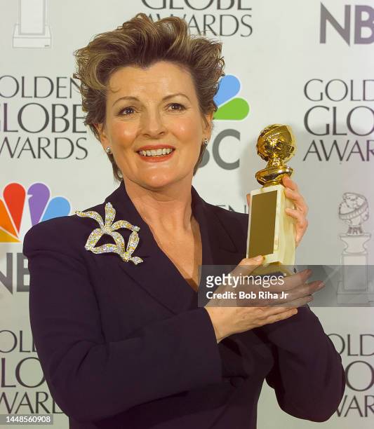 Winner Brenda Blethyn at Golden Globe Awards Show, January 19, 1997 in Beverly Hills, California.