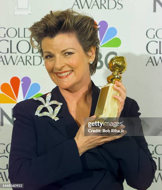 Winner Brenda Blethyn at Golden Globe Awards Show, January 19, 1997 in Beverly Hills, California.