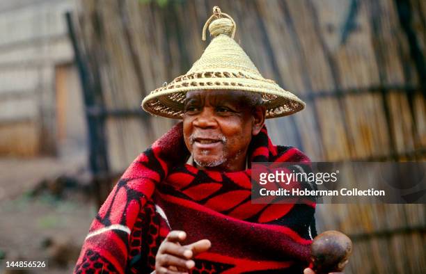 Basotho man in traditional dress, Freestate