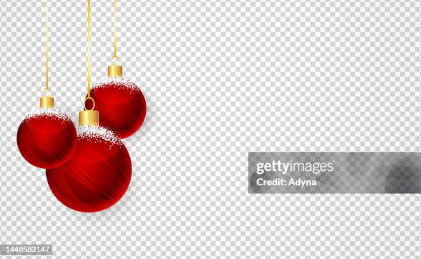 hanging christmas balls - hanging stock illustrations