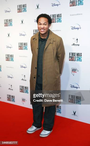 Sheku Kanneh-Mason attends the London Premiere of Disney Original Documentary "If These Walls Could Sing" at Abbey Road Studios on December 12, 2022...