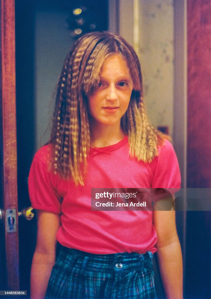 Crimped Hair, 1980s Hair 1990s Hair, Vintage Hairstyle on 90s Girl