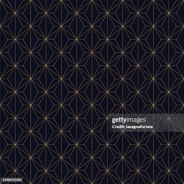 seamless geometric vector pattern - navy blue stock illustrations