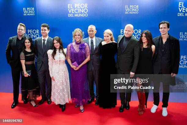 Fredrik Backman , US actor Tom Hanks, director Marc Forster , Truman Hanks , Mariana Treviño , Rita Wilson , Rachel Keller , Renee Wolfe and Fredrik...