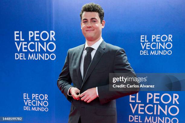 Actor Truman Hanks attends the 'El Peor Vecino Del Mundo' premiere at the Capitol cinema on December 12, 2022 in Madrid, Spain.