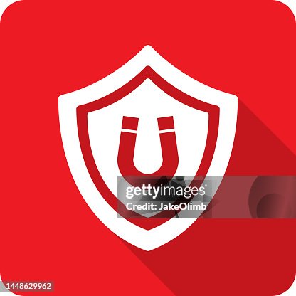 Shield Magnet Icon Silhouette 2 Shield Magnet Icon Silhouette 2