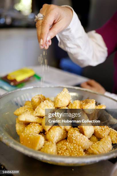 Almond Filled Honeyed Crescents