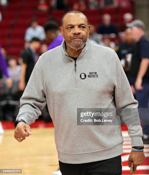 Assistant coach Lionel Hollins at Toyota Center on December 11, 2022 in Houston, Texas. NOTE TO USER: User expressly acknowledges and agrees that, by...