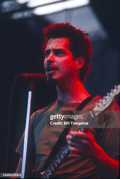 July 14: Chris Cornell of Soundgarden performs on July 14th, 1996 in Quebec City.