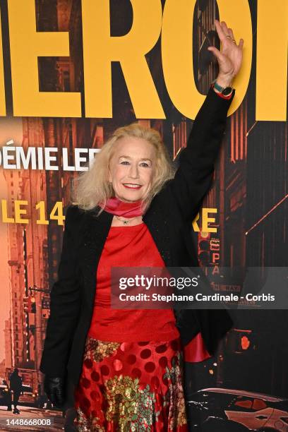 Brigitte Fossey attends "Mon Heroine" Premiere at Cinema UGC Normandie on December 12, 2022 in Paris, France.