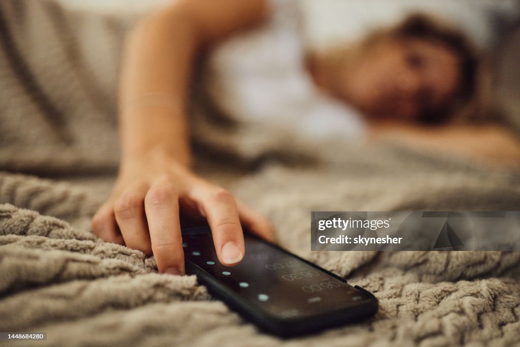 Turning off alarm clock!
