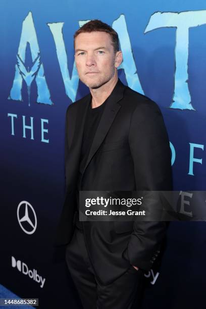 Sam Worthington attends the U.S. Premiere of 20th Century Studios' "Avatar: The Way of Water" at the Dolby Theatre in Hollywood, California on...