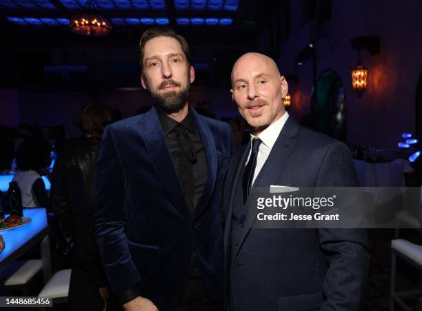 Joel David Moore and Matt Gerald attend the U.S. Premiere of 20th Century Studios' "Avatar: The Way of Water" at the Dolby Theatre in Hollywood,...