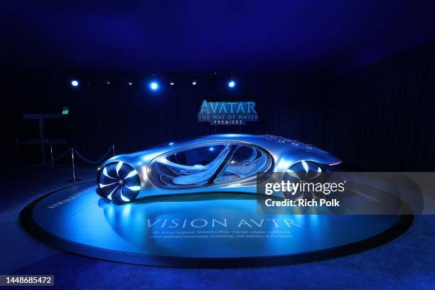 View of atmosphere during the U.S. Premiere of 20th Century Studios' "Avatar: The Way of Water" at the Dolby Theatre in Hollywood, California on...