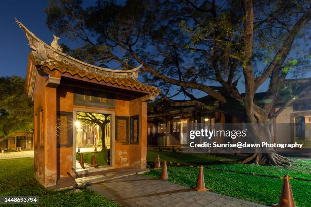 confucius temple - tainan stock pictures, royalty-free photos & images