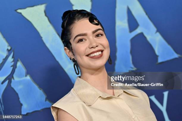 Auli'i Cravalho attends 20th Century Studio's "Avatar 2: The Way of Water" U.S. Premiere at Dolby Theatre on December 12, 2022 in Hollywood,...