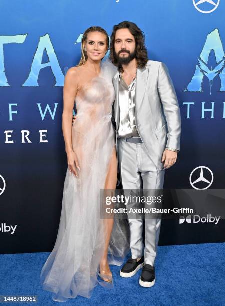 Heidi Klum and Tom Kaulitz attend 20th Century Studio's "Avatar 2: The Way of Water" U.S. Premiere at Dolby Theatre on December 12, 2022 in...