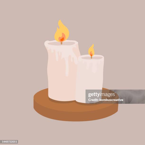 ilustrações de stock, clip art, desenhos animados e ícones de winter home icon- candle - hygge