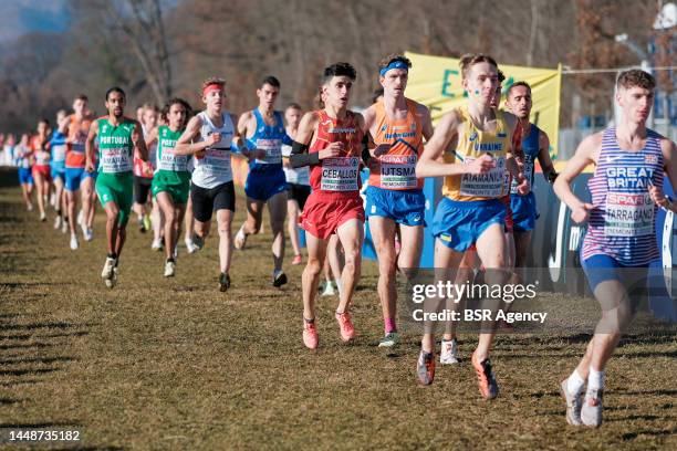 Job Ijtsma of the Netherlands competing on the U23 Men Race during the European Cross Country Championships on December 11, 2022 in Turin, Italy