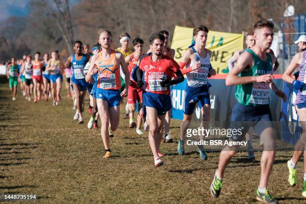 Tim Verbaandert of the Netherlands competing on the U23 Men Race during the European Cross Country Championships on December 11, 2022 in Turin, Italy