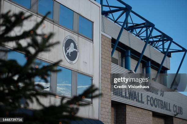 Exterior view of The Den prior to the Sky Bet Championship match between Millwall and Wigan Athletic at The Den on December 10, 2022 in London,...