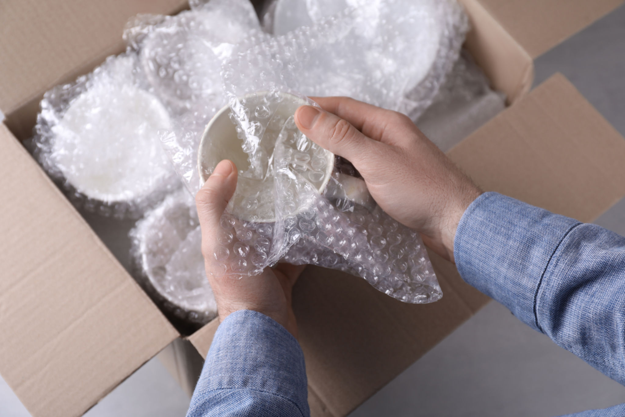 packing fragile items