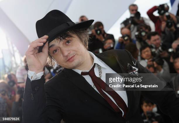 Actor Pete Doherty attends the "Confession Of A Child" Photo Call during the 65th Annual Cannes Film Festival on May 20, 2012 in Cannes, France.