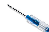 Syringe needle close-up
