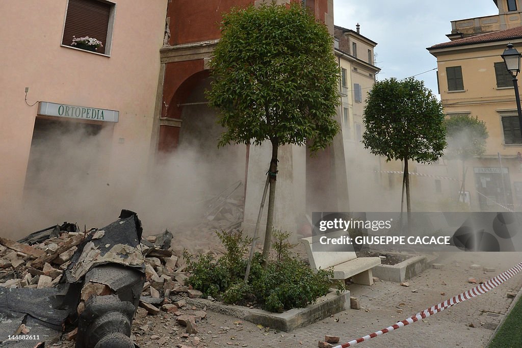 Smoke rises from a building in San Felic