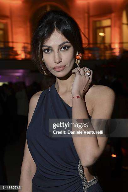Actress Madalina Ghenea attends the Vanity Fair and Gucci Party at Hotel Du Cap during 65th Annual Cannes Film Festival on May 20, 2012 in Antibes,...