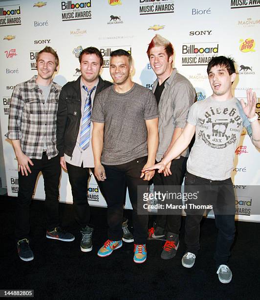 Music group Patent Pending attend the Billboard Music Awards Pre-Party hosted by Kelly Clarkson at MGM Grand on May 19, 2012 in Las Vegas, Nevada.